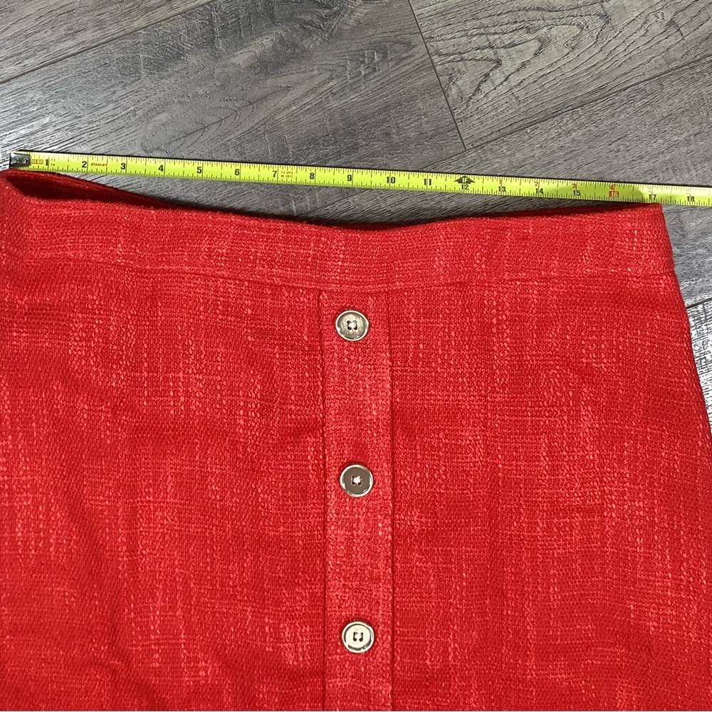 DKNY Scarlet Red Skirt size 14 NWOT - Picture 4 of 6